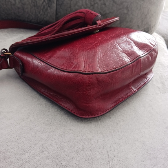 Fossil Emi wine leather crossbody bag - Picture 8 of 13